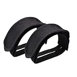 MATERIAL: Las correas para los pies de la bicicleta están hechas de nailon de buena calidad que es súper resistente al desgaste.