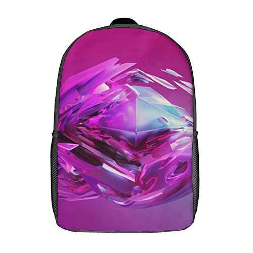 Sac d'école mixte violet grand format pour transporter cahiers et ordinateur 17" sans effort