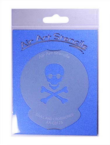 Skull and Crossbones Cupcake Stencil Reusable & Flexible for Cakes & Crafts