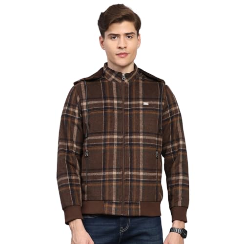 Image of Monte Carlo Mens Regular Fit Solid Hood Zipper Full Sleeves Winter Jacket| Warm Coat for Men | Stylish Zipper Jacket (Pack Of 1)