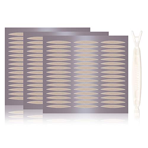 Breathable Fiber Single Side Eyelid Tape Stickers-Perfect for Hooded, Droopy, Uneven, or Mono-eyelids-Instant Eye Lift Without Surgery（288 Pairs）