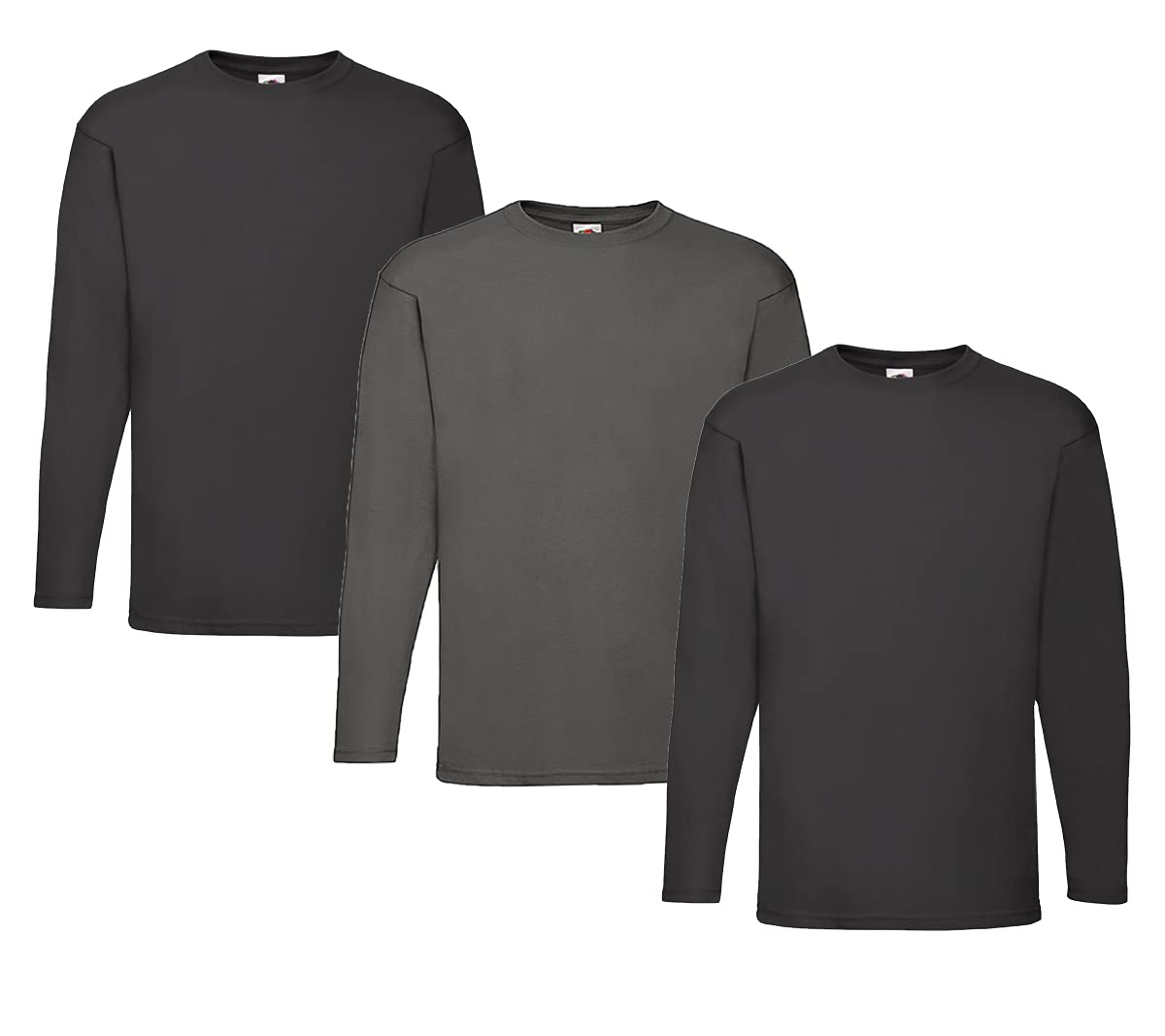 Fruit of the Loom Men's Valueweight Long Sleeve Sports Top, XXL
