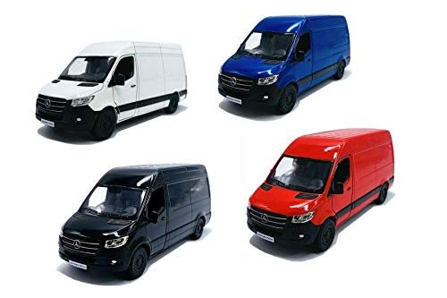 Mercedes-Benz Sprinter Cargo Van a escala 1:48 de metal fundido miniatura 1