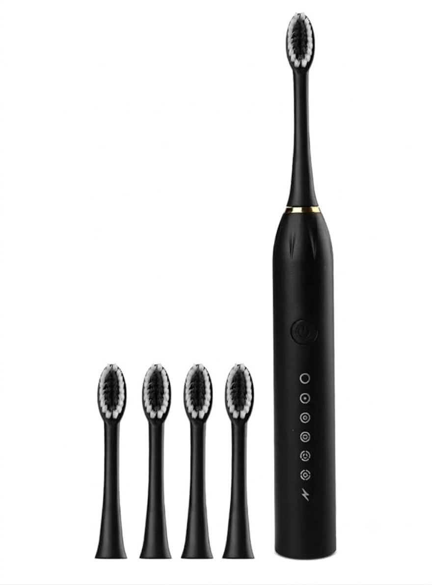 3x electric toothbrushes usb rechargeable ultrasonic tooth brush with 4 brush heads 6 deep cleaning modes and smart timer ipx7 waterproof cleaning toothbrushes for adults and kids