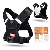 INMAKER Laufweste mit Laufgürtel, laufweste Herren Damen mit 4 Multifunktionalen Taschen, Handytasche Laufen für Handy Schlüssel, Neopren Laufweste Reflektierende Handytasche für herren damen running