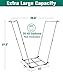 Tuohours Outdoor Trash Bag Holder Stand - Heavy Duty Metal Garden Garbage Bag Support Frame for 30-45 Gallon Capacity, Multi-Use Portable Yard Leaf Bag Stand for Leaves, Camping, Weeding, Lawn Party