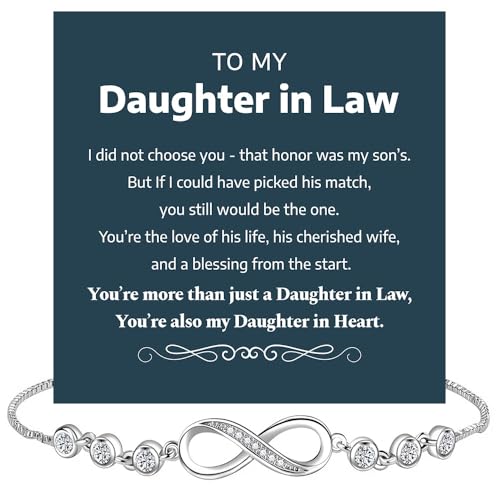 To My Daughter In Law�u���X���b�g�M�t�g�A�`���̕ꂩ��̔��������W���G���[ ���b�Z�[�W�J�[�h�ƃ{�b�N�X�̈Ӗ��A�N���X�}�X�A���ƁA�a�����v���[���g�A�E�F�f�B���O�M�t�g, Heart Bracelet, �X�e�����X�|, ��΂Ȃ�