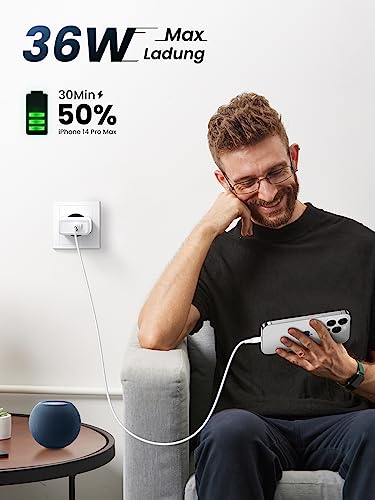 UGREEN 36W USB-C Ladegerät mit zwei USB-C Ports