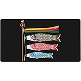 鯉のぼり 和風 和柄 マウスパッド 大型 ゲーミング デスクマット ゴム底 エレコム 光学式 マウス対応 滑り止め 耐久性 防水 サイバーカフェ オフィス最適 適度な表面摩擦