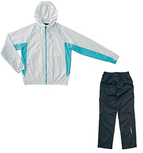 asics(アシックス) ランニングウインド上下セット Oサイズ [XX200N：XX250N] （10：アイスグレー）（91：スチール）
