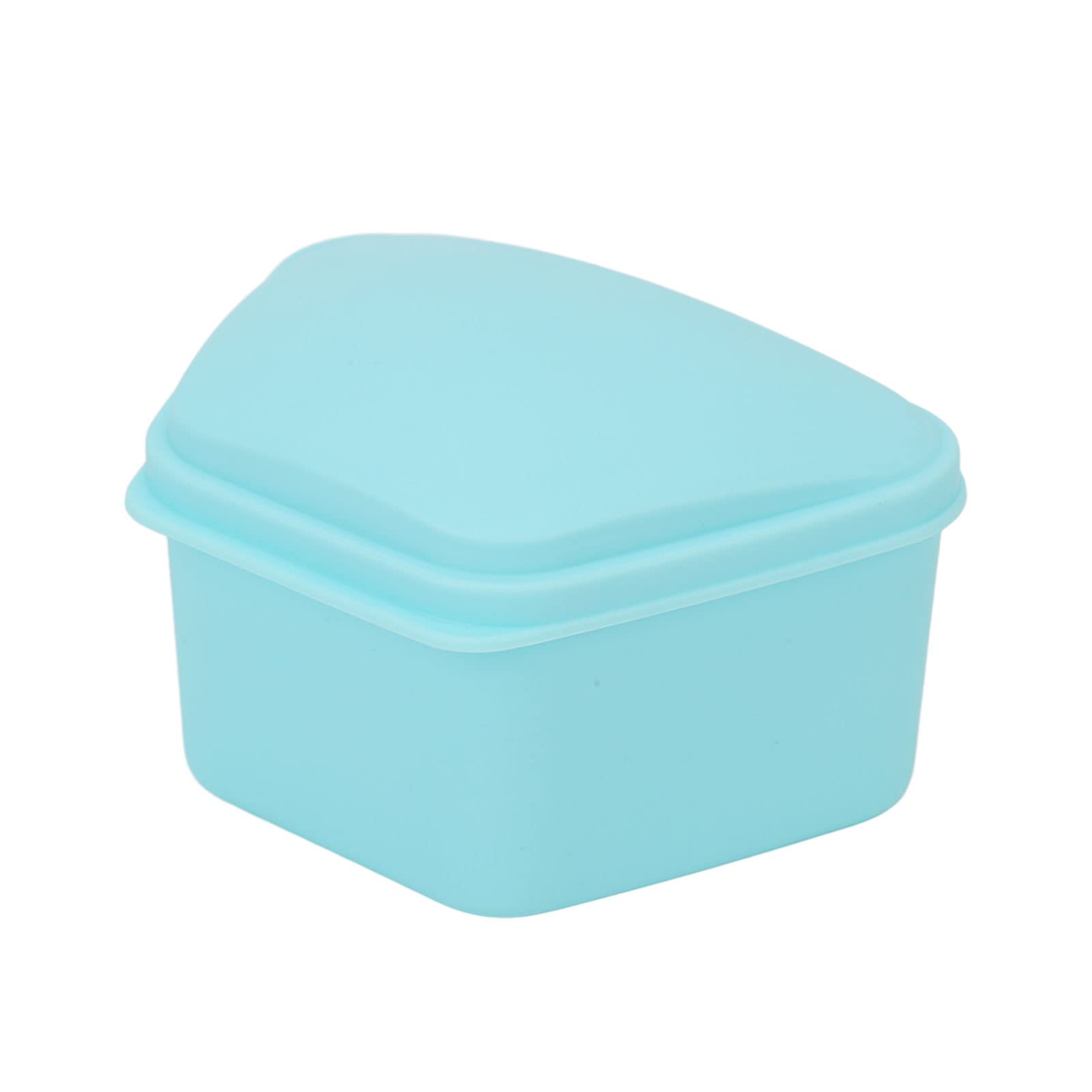 Retainer Case,ANGGREK Trapezoid Retainer Case Travel Portable Denture Storage Box for Home Office(Blue)-image-11