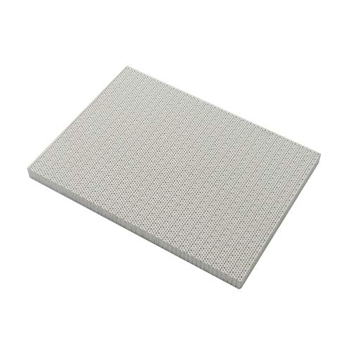 Meter Star Heat-resistant Ceramic Plate Heat Storage Tablets, Barbecue Oven Square Honeycomb Ceramic Plate,Size 198x142x13mm