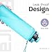Elvira 32oz Large Water Bottle with Motivational Time Marker & Removable Strainer,Fast Flow BPA Free Non-Toxic for Fitness, Gym and Outdoor Sports-Mint Green