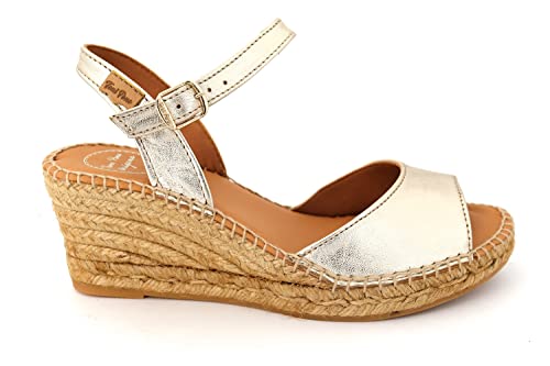 Espadrillas da Donna in Pelle - Sia-P - Platino