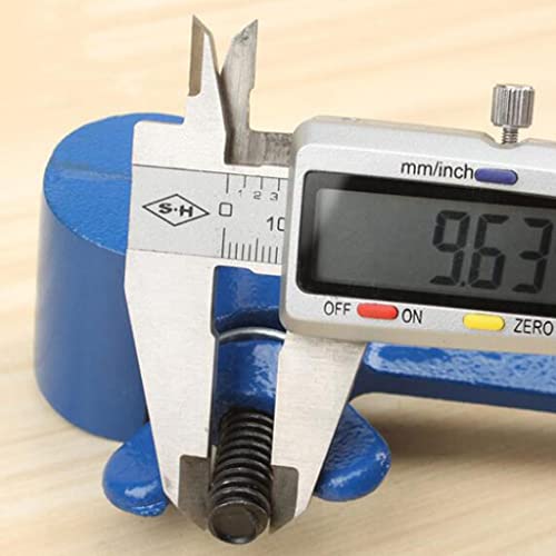 Mini tornillo de banco portátil azul de 160mm y alicates para joyería 7