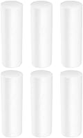 ABOOFAN 6pcs White Foam Cylinders for Crafts - 4.9x1.3in PE Foam Tubes for DIY Christmas Ornaments, Gnomes & Floral Arrangements