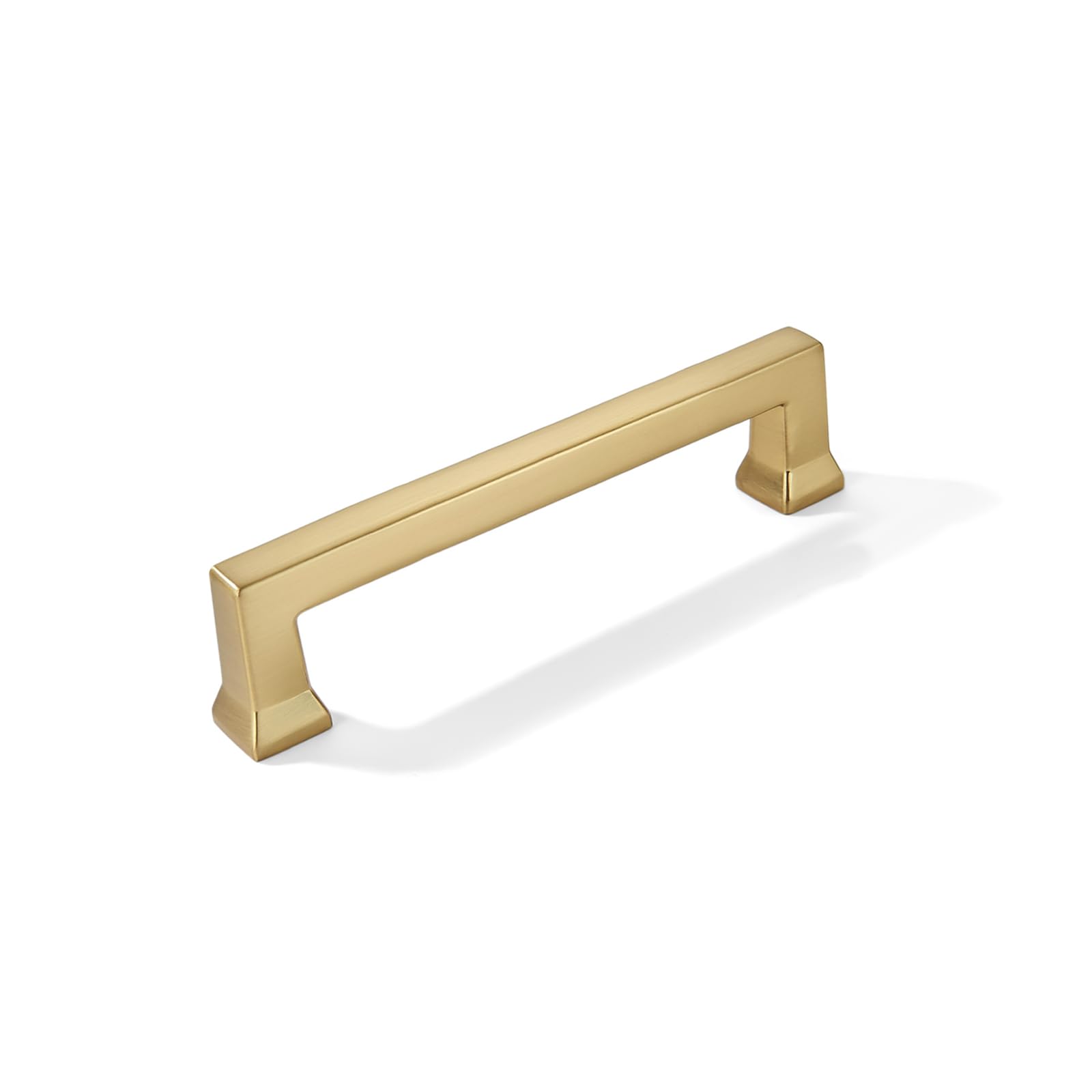 KHTUMEWARE-80414 Brushed Brass Cabinet Pulls CTC 4 in (102 mm) 10-Pack