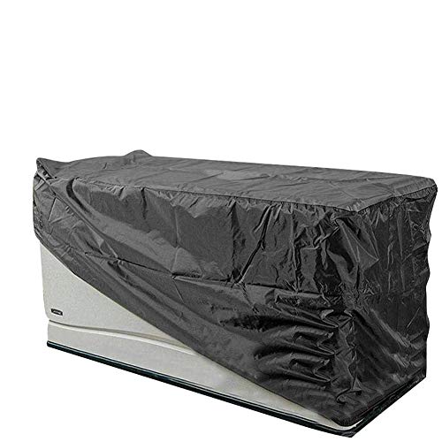 Cubierta de jardín para caja de almacenamiento al aire libre, impermeable, cubierta protectora para muebles de patio, color negro, 123 x 62 x 55...