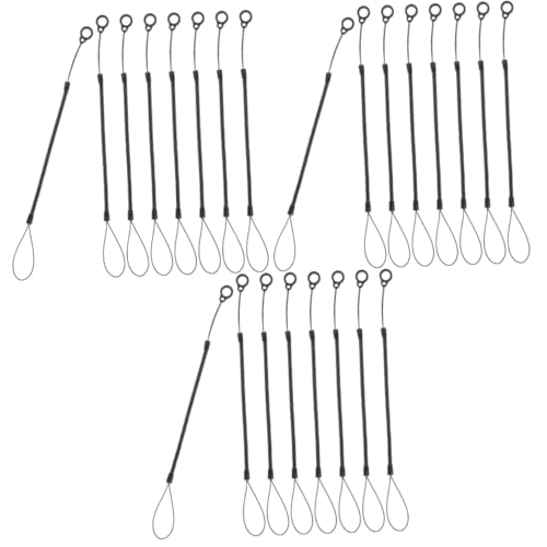 GRIRIW 3sets Touchscreen Stylus Lanyard Pen Lanyard Secure Strap and Spring Rope 8pcs*3
