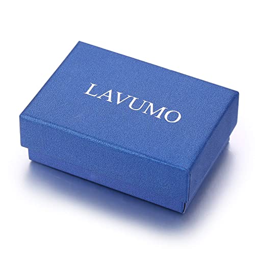 LAVUMO Matching Promise Rings for Couples Love You Forever Wedding Bands Sets for Him and Her Half Heart Rings Stainless Steel 6mm with Box Comfort Fit (Men 7 Only) by LAVUMO - Used condition - Image 2