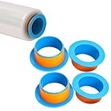 2 Pairs Stretch Wrap Dispenser, Shrink Wrap Handle, Stretch Wrap Holder Stretch Film Wrap for Shipping, Pallet, Packing and Moving Supplies, Plastic Hand Saver Fit for 3 Inch Core