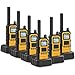 Retevis RB648 Plus Long Range Walkie Talkies IP67, Waterproof Two Way Radio, Rugged Reliability, Group Call, 2000mAh, Type-C, Rechargeable 2 Way Radio for Construction Industrial Site(6 Pcs, Yellow)