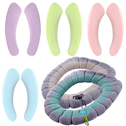 WC Sitzbezüge,Yueser 4 Paar Waschbar Selbstklebend Toilettensitzabdeckung Pads mit 2 WC-Sitz Cover Dicker Toilettenauflage für Familie und Hotel Outdoor Reisen