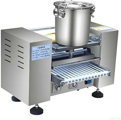 LMYYDES Máquina automática para Hacer Masa de Tartas, crepera eléctrica de 2200 W con Velocidad Ajustable (0-200 °C), para Tartas de 1,8 cm (6/8 Pulgadas), Uso Comercial y doméstico. 8in