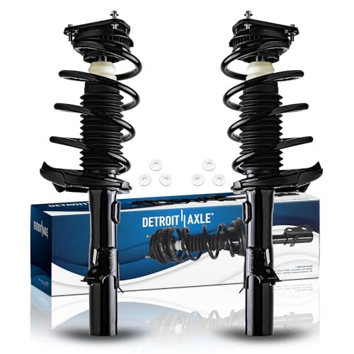 Image of Detroit Axle - 2.0L Front Struts for 2012 2013 Ford Focus 2 Complete Struts with Coil Spring Replacement Ready Strut Shock Assembly