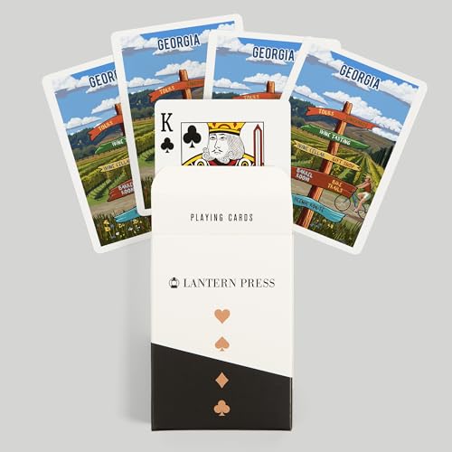 Baraja de 52 cartas tamaño póker Georgia miniatura 6
