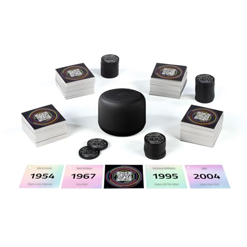 Hitster Platin-Edition – Musik-Partyspiel mit 500 Songs aus Pop, Rock, Hip-Hop, Dance & mehr, inkl. Lautsprecher