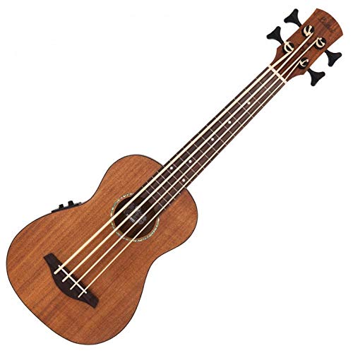 Laka VUB100EA Bass Electro Acoustic Ukulele - Mahogany
