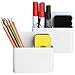 Magnetic Dry Erase Marker Holder, Magnetic Pen Holder Whiteboard Pen Holder Dry Erase Marker and Eraser Organizer,Powerful Neodymium Magnets 2 Pack