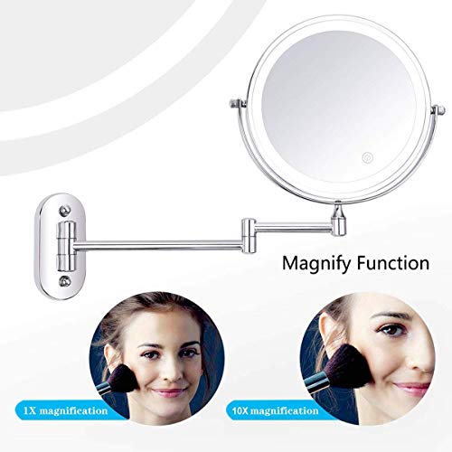 Miroir de maquillage mural lumineux pour se maquiller avec précision au quotidien - 4
