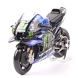 1/18スケール 2021 ヤマハ YZR-M1#21 フランコ・モルビデリ #20 ファビオ・クアルタラロ GP オートバイモデル