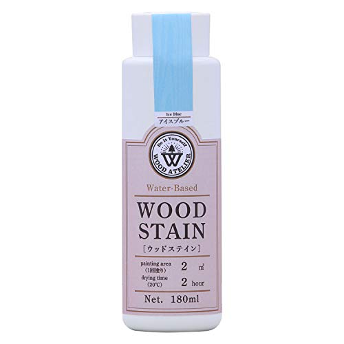 和信ペイント 水性着色剤 ウッドアトリエ ウッドステイン 180ml 800655 木目を生かした着色 WS-05 アイスブルー