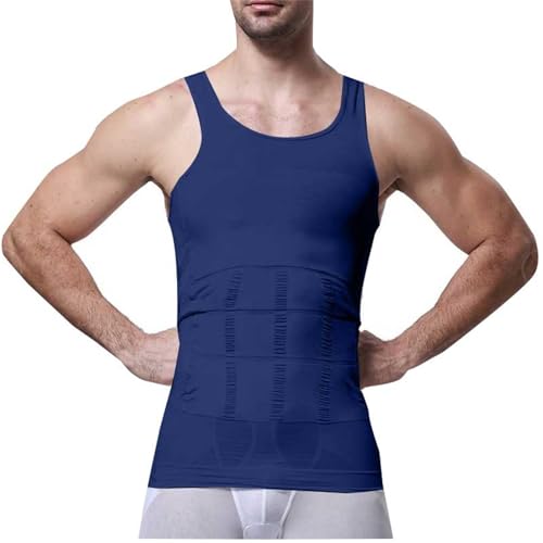 3PC Shaperluv Tank Tops for Men,Men's Shaper Luv Undershirt Male Compression Tummy Control Shapewear 20254
