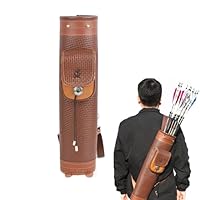 Traditioneller Leder-Köcher Für Bogenschießen - Braun, Verstellbar