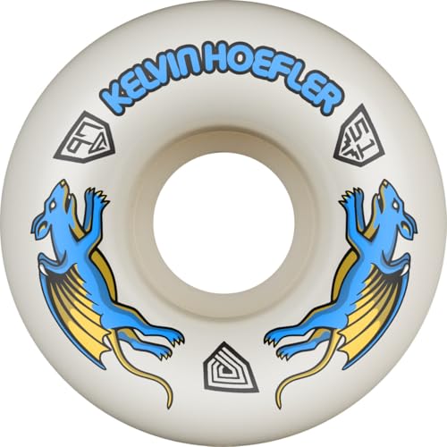 Image of Powell Peralta Kelvin Hoefler Nano Rat Dragon Formula Skateboard Wheels 97A, Radial V1, 51mm x 31mm