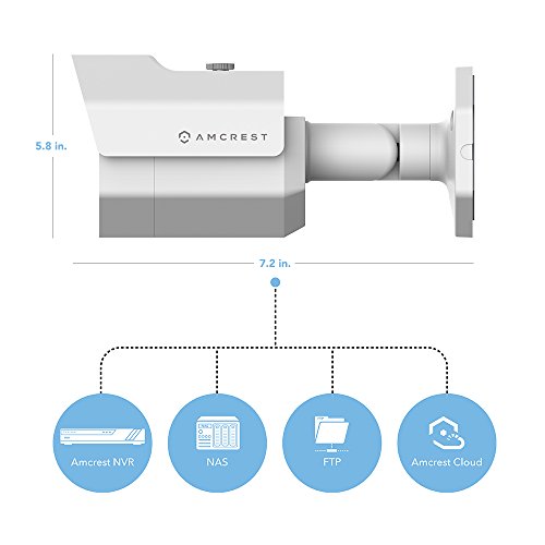 Amcrest Prohd Outdoor 1080P Poe Ip Security Bullet Camera - Ip67 Weatherproof, 1080P (1920Tvl), Ip2M-852Ew (White) #TOP5