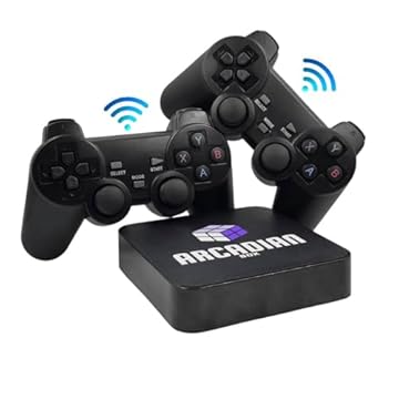 Game Retro Diversos Consoles 2 Controles Sem Fio 128GB 150 Mil Jogos Sistema Atualizado Jogue Arcade PS1 N64 Dreamcast PSP Emulador Multijogos