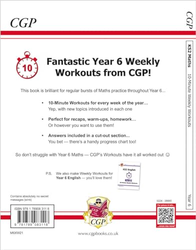 New KS2 Maths 10-Minute Weekly Workouts - Year 6 (CGP KS2 Maths) - Image 2
