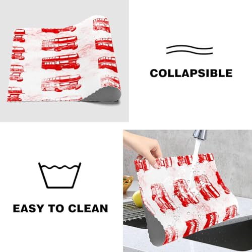 Sets de table faciles à nettoyer Ren en tissu Oxford lavable et résistant
