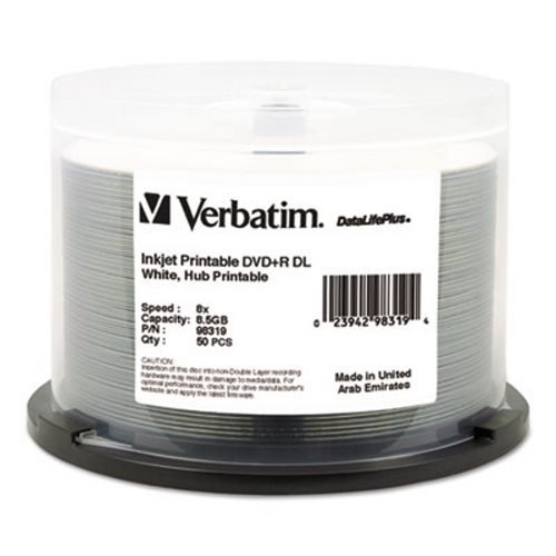 Amazon.com: Verbatim DVD+R Dual Layer Recordable Disc, Printable
