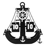 ★ 【einfach zu lesen uhr】: 12-Stunden-AM / PM-Format Creative Desk Clock, Rundum-Minute- und Stundenanzeige, ähnlich der SCORE-Anzeigetafelanzeige, die einfach zu lesende Zahlen.