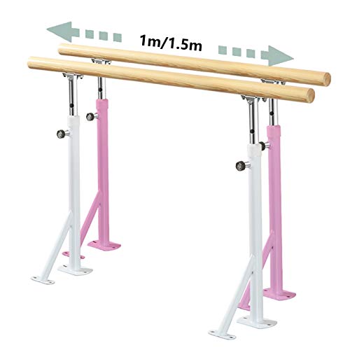 Barre de danse à domicile rose pour progresser en souplesse sans mur - 5