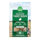 Open Farm, Freeze Dried Raw Dog Food, Patties with 95% Meat, Organs & Bone, Complete Meal or Freeze Dried Dog Food Mixer, Turkey Recipe, 10.5oz Bag