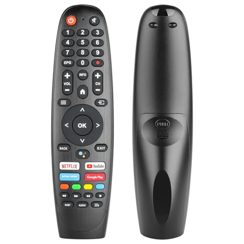 EC32V2HA EC40V2FA Remote Control Compatible with SANSUI/BLAUPUNKT/Caixun/ARRQW TV Replacement Controller with Netflix PrimeVideo YouTube Google Play Buttons (NO Voice Function)