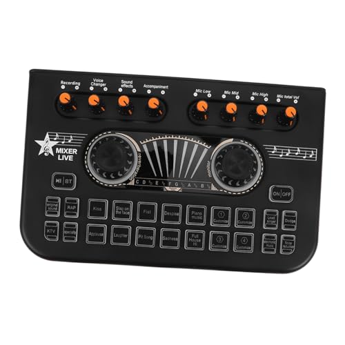 Table de mixage audio avec changeur de voix et entrée microphone pour casque
