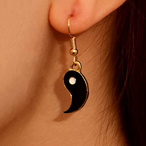 Enamel Yin Yang Earrings - Ancient Tai Chi Drop Dangle Earrings for Women Girls Jewelry Gift4